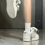 Shoes Homemade Niche Design Double Shoe Lace Bread Shoes Casual Men And Women Couple Shoes Men's Shoes Men's