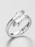 Love Hug Adjustable Cuff Ring- Outfit