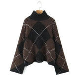 New Fashion Temperament Female High-Necked Loose Knitted Sweater