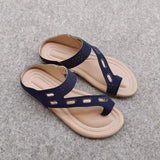 Clip Toe Slippers Hollow Splicing Flat Bottom Leisure 414243 Large Code Cold