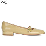 Women's Shoes Mary Jane Style Women's Shoes Low Heel Shallow Mouth Round Toe Solid Color Women's Shoes Party
