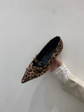 Version Of Single Shoes Women 2025 New Spring And Autumn Tips With Shallow Fashion To Increase The Evening Wind Flat