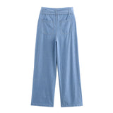 New Bag Cover Short Shirt 799005 With Belt Wide Leg Trousers