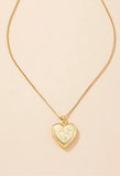 Heart-shaped Pendant Necklace- Outfit