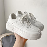 Bottom Height Small White Shoes Light Luxury High-End Old Dad Shoes Women's Single Shoes Summer Lace Breathable Leisure Sports