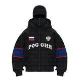 And Winter Double Hat Jacket Y2K Letter Printing Street Trendy Men's And Women's Hoodie