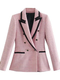 Tweed Contrast Blazer- Outfit
