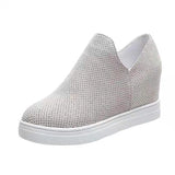 Hollow Flat-Soled Casual Shoes Women 2025 Spring And Summer And Autumn Large-Size Breathable V-Mouth Breathable High Heel Single