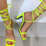 Women's Shoes 2025 Spring And Summer New Heel Women's Coarse Heel Toe Square Head To Heightening Women's