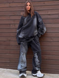 Selling Collage To Do The Old Printed Jacket Set Unique Pattern Loose Version Of The Retro Street Trend