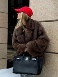 Winter White Dye Tip Imitation Fox Hair Long Suit Hair Young Environmental Protection Fur Coat
