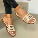 2025 Summer Comfortable Flat-Bottomed Slippers 35-43Wish Burst Cold
