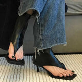 Heel Clip Person Toe Square Sandals Women High Heel Boots Daily Spine And Short Boots 2025