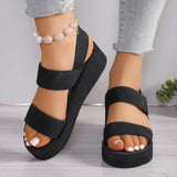 Women Wear Summer Thick Bottom Slope And Small Height Beach Beach Holiday Round Head