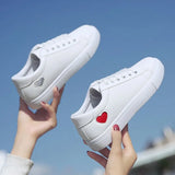 White Shoes Autumn Shoes 2025 New Women's Shoes Korean Version Of Autumn Leather Panel Shoes Students Leisure Spring And Autumn White Shoes Flat