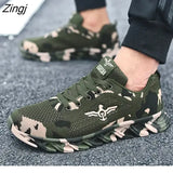 new Camouflage Fashion Sneakers Women Breathable Casual Shoes Men Army Green Trainers Plus Size 34-44 Lover