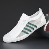 Men's Shoes 2025 Summer New Men's Canvas Shoes Korean Version Of The Trendy Casual Shoes Zipper