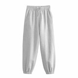 New Basic Short Style Sweater 8417803 Elastic Waist Jogging Trousers