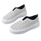 Zingj Large Size Platform Single Shoes Summer Wear Shallow Mouth Breathable A Hollow Out Fashion Casual Women's