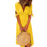 Long Skirt Ebay Short-Sleeved Belt A Skirt Korean Version Of Multi-Grain Buckle Multi-Color