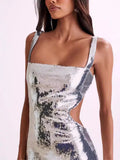 Women's Dress Glide Evening Dress Sexy Bare Back Sling Dress
