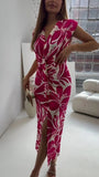 Women's Clothing 2025 Summer New Women's Leisure V-Neckless Print