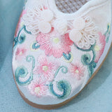 Zingj Heels, Beef Tendon Bottom Embroidered Cloth Shoes Women's Shoes Can Be Matched With Gauze Skirt Cheongsam Tea Clothing