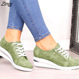 Adisputent Summer Women Flats Shoes Female Hollow Breathable Mesh Casual Shoes for Ladies slip on flats Loafers shoes