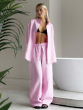 Shirt Trousers Set 2025 Spring And Summer New Loose Long-Sleeved Shirt Casual Two-Piece