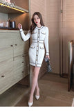 Sweater Mini Striped Dress Women Long Sleeve Ladies Dresses Autumn 2023 Korean Sexy Club Elegant Woman bodycon