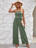 Leisure New Women's Holiday Style Solid Color Chest Tied Waist Slim