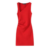 Women's Clothing 2025 New Summer Fashion Temperament Foldless Short Dress