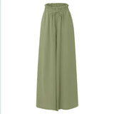 Wide Leg High Waist Long Culottes