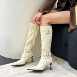 Cowboy Boots Girl In The Fall Of 2025 New Hottie Sharp Willow High And Long Barrel Fashion