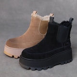 Skin Thick Bottom Pine Ice Boots Women 2025 Winter New Warm Thick Velvet Short Boots Comfortable Leisure Cotton