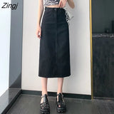 Women Denim Leisure Fashion Daily Preppy Punk Style Simple Vintage Harajuku Female Clothes Empire Friends Comfortable