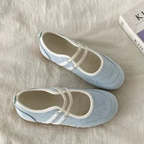 Version Of The Color Double Bouquet Single Shoe 2025 Autumn New Retro Round Head Mary Jane Shoes Flat Bottom Shallow Casual