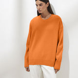 Sales Of Solid Color Round-Neck Sweater Women 2025 Burst Soft Knitted