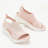 Thick-Bottomed Flying Fabric Dew Sandals Women's Large-Size Sports Fish Mouth Beach Cold