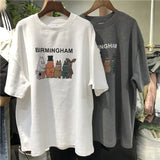 Zingj Celebrity Short-Sleeved T-Shirt Women's Wear 2024 Summer Wear New Korean Version Of Harajuku Loose-Match Half-Sleeve T-Shirt