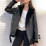 Autumn And Winter New Collar Zipper Open Shirt Fashion Women's Long-Sleeved Pure Color