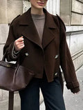New Women's Big Collar Hair, Stylish Short Belt