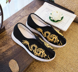 Zingj Men's Shoes Casual Cloth Shoes Father Shoes Fashion Three-Dimensional Relief Embroidered Soft Sole Walking Shoes Spring And Summer Style Men's Single