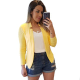 Autumn And Winter New Temu Solid Color Casual Career Small Suit Coat Women's
