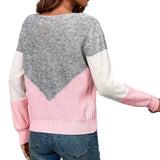 And Winter Crash Round Collar Collar Sweater Hollow Casual Women's Top Long-Sleeved