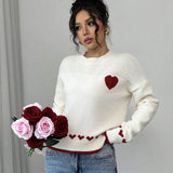 And Winter New Pure Couple Love Sweater Women Loose Collar Knitted