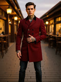 2025 Autumn And Winter With Lining Burst Single Hairs, The Coat Man Thickths The Double Clasp Of The