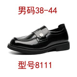 Zingj Wind Small Leather Shoes Male Design Sense Small Spring And Autumn Flat Shoes Black Lazy Foot Pedal