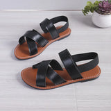 Zingj Style Flat Bottom Open Toe Sandals Female Summer New Comfortable Wear Casual Versatile Plus Size Women's
