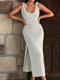Beach Shirt Knitted Hanging Long Bikini Sunscreen Dress